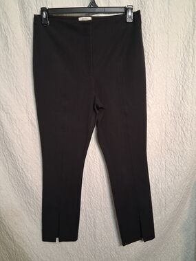 The Essential High-Rise Skinny By Anthropologie Cropped Black Slim Ankle Pants